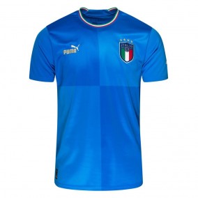 Italien 2022 Hemma Fotbollströjor Kortärmad